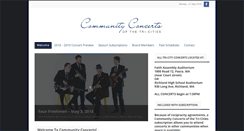 Desktop Screenshot of communityconcertstc.org