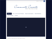 Tablet Screenshot of communityconcertstc.org